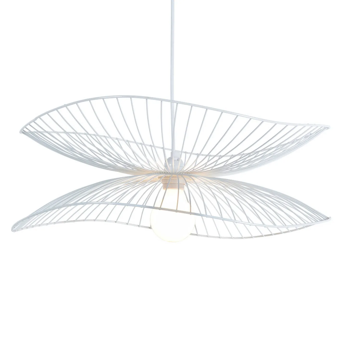Libellule Pendel S White - Forestier Libellule S - Stue - Design - Metall - Med en lyskilde