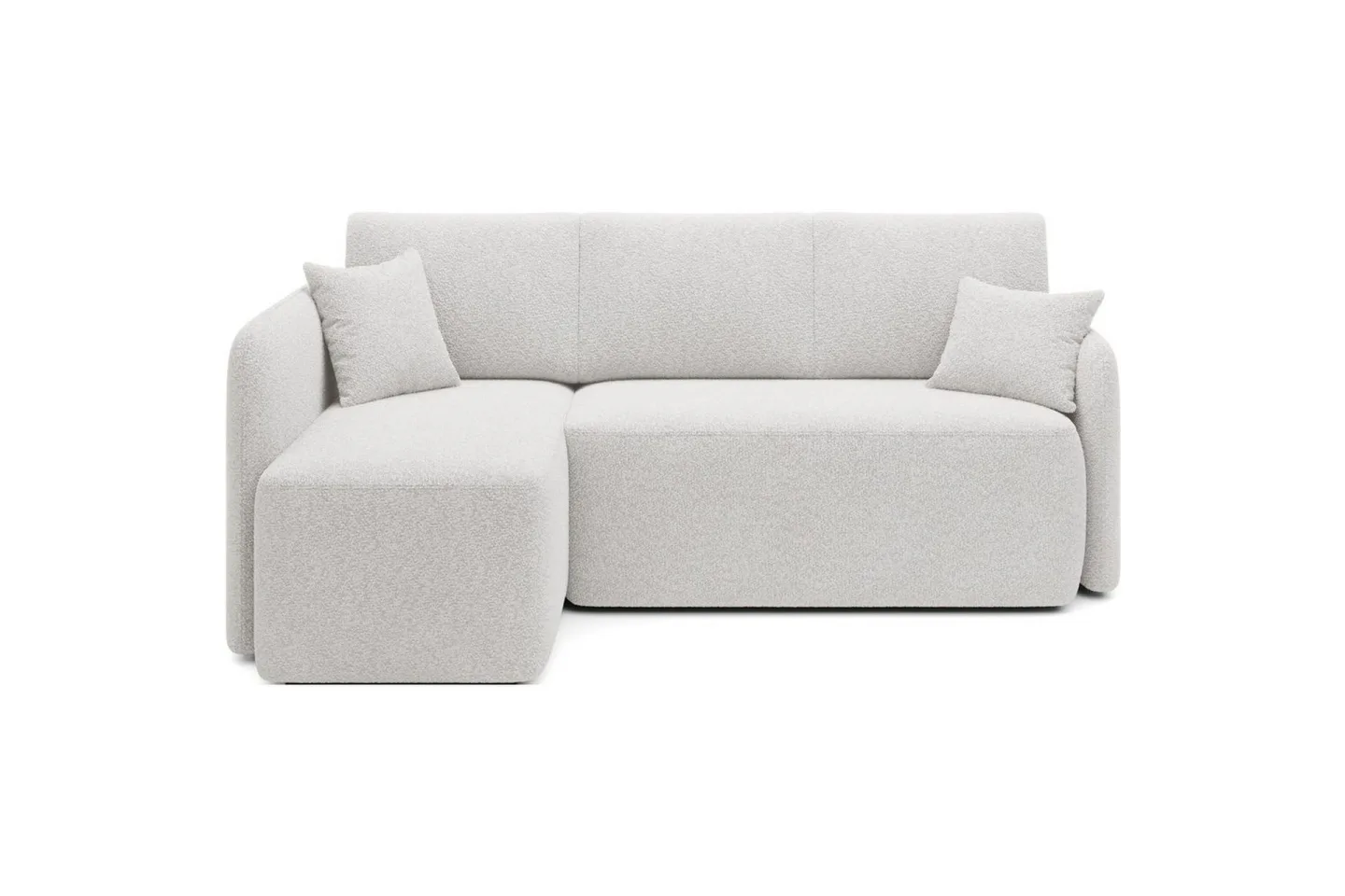 Hörnsoffa Eltap Hadson 206x150x89 cm - Royal 01, Vit, Vänster