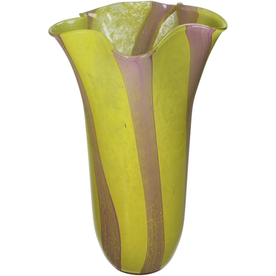 Vase Myko Gelb/Rosa Glas 35 cm