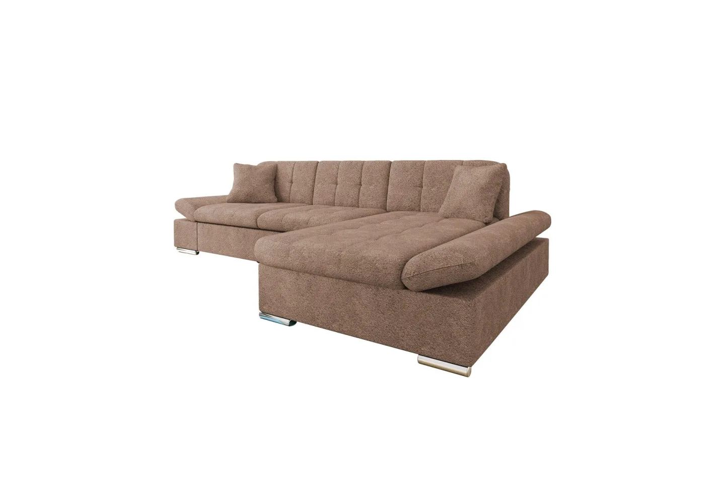 Vananda Soffa med Divan 3-sits i Bouclé - Rosa