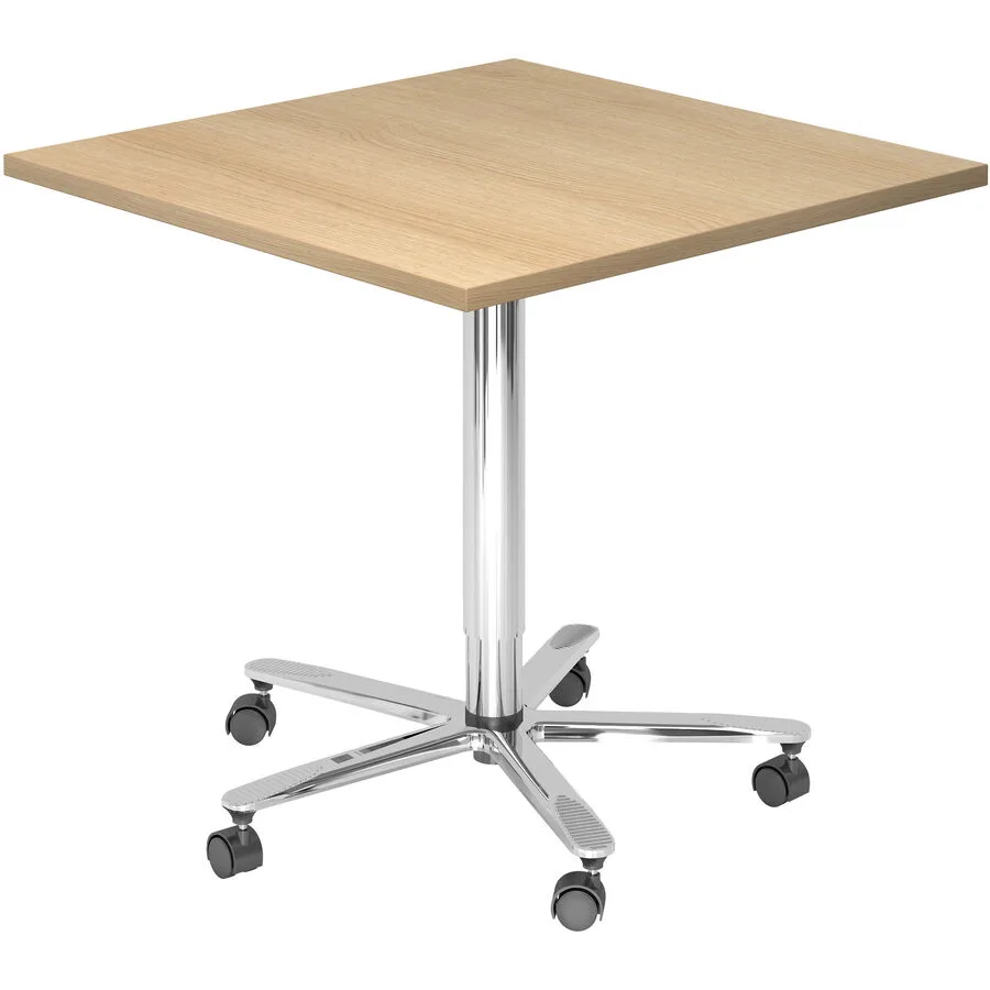 Schreibtisch Office eiche Holzwerkstoff Höhenverstellbar B 80 T 80 cm