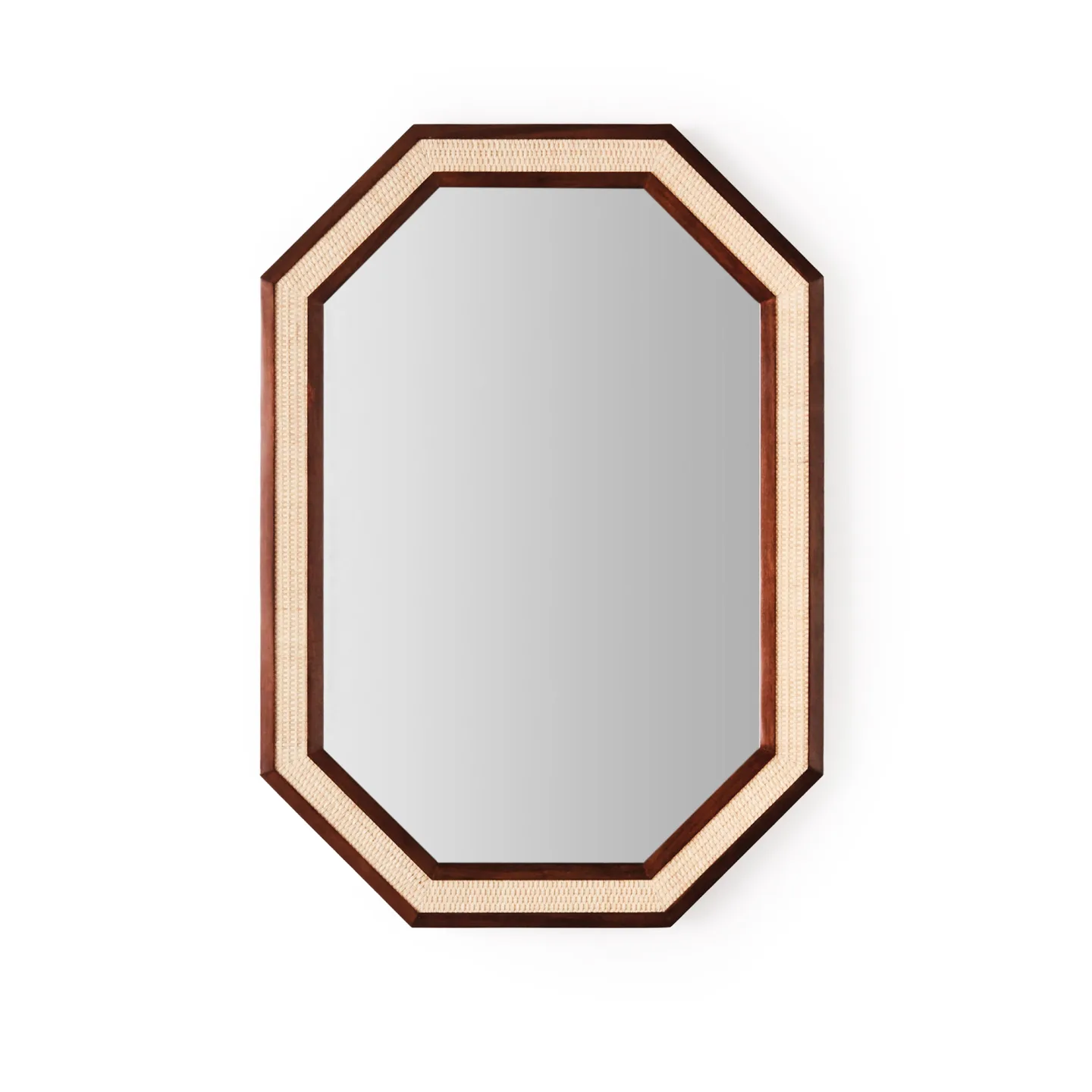 Dusty Deco - Rattan Mirror Small - Väggspeglar - Edin & Lina Kjellvertz - Träfärgad