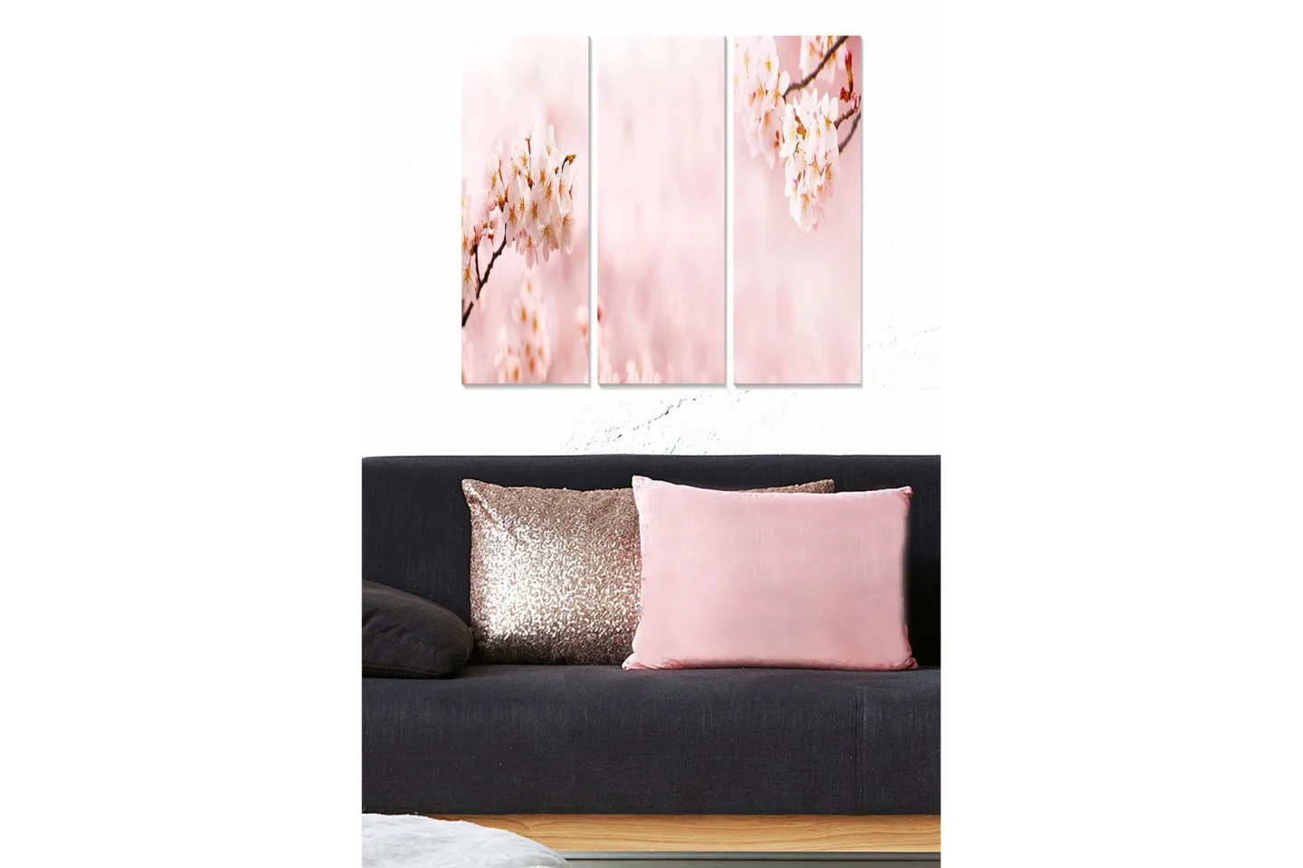 Canvastavla Abstract 3-pack Flerfärgad - 20x50 cm