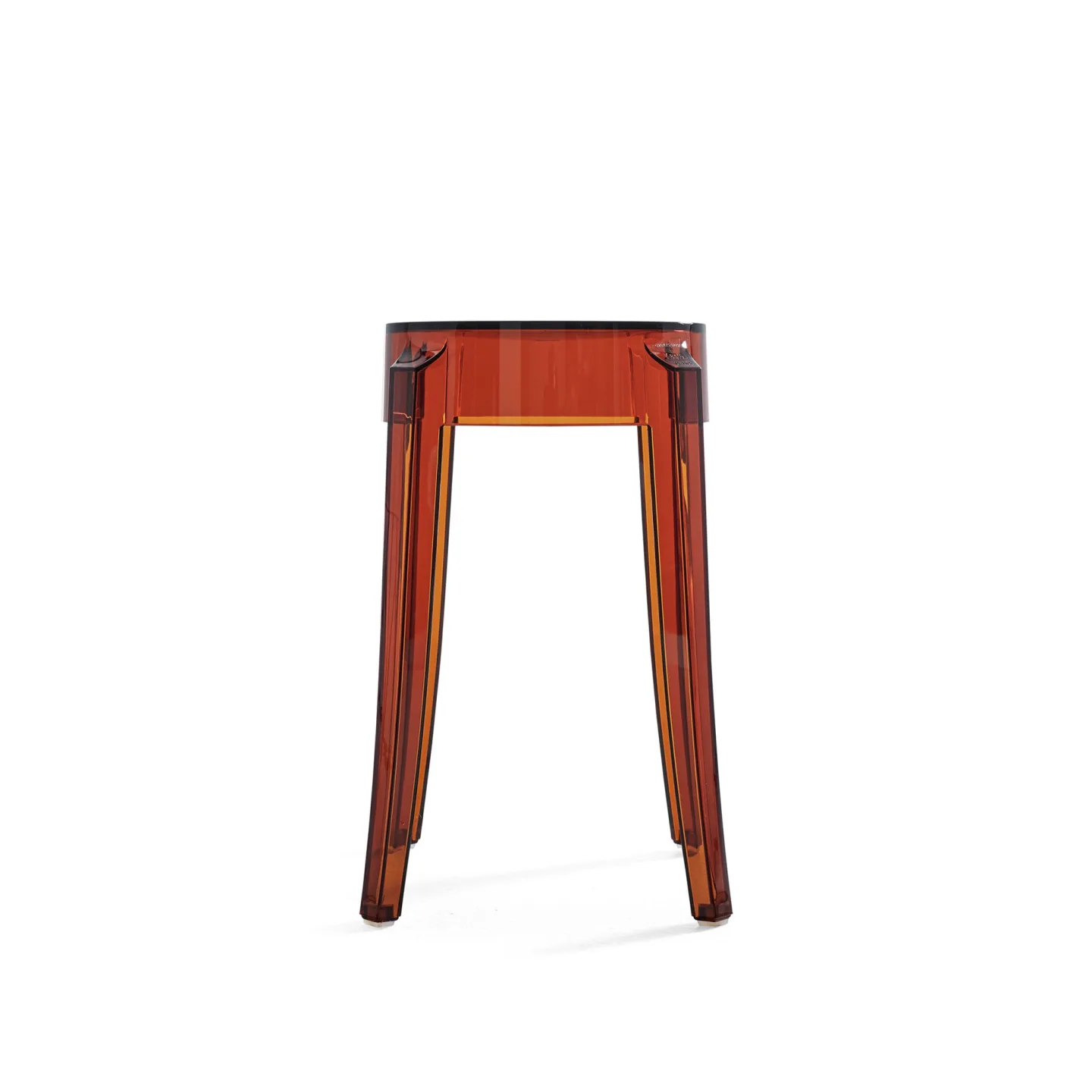 Kartell - Charles Ghost "Basso" H.45 Amber - Pallar - Philippe Starck - Brun - Plast