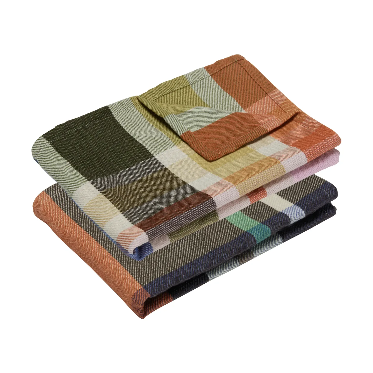Hübsch Playful Küchenhandtuch 2er-Pack Multicolour