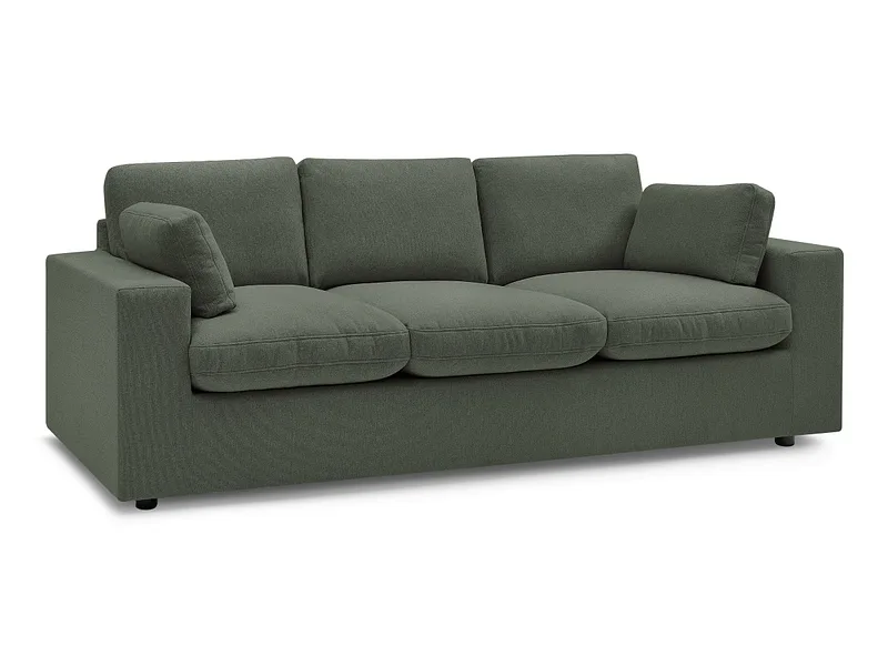 3er Sofa BOBOCHIC BELAIR Stoff grün