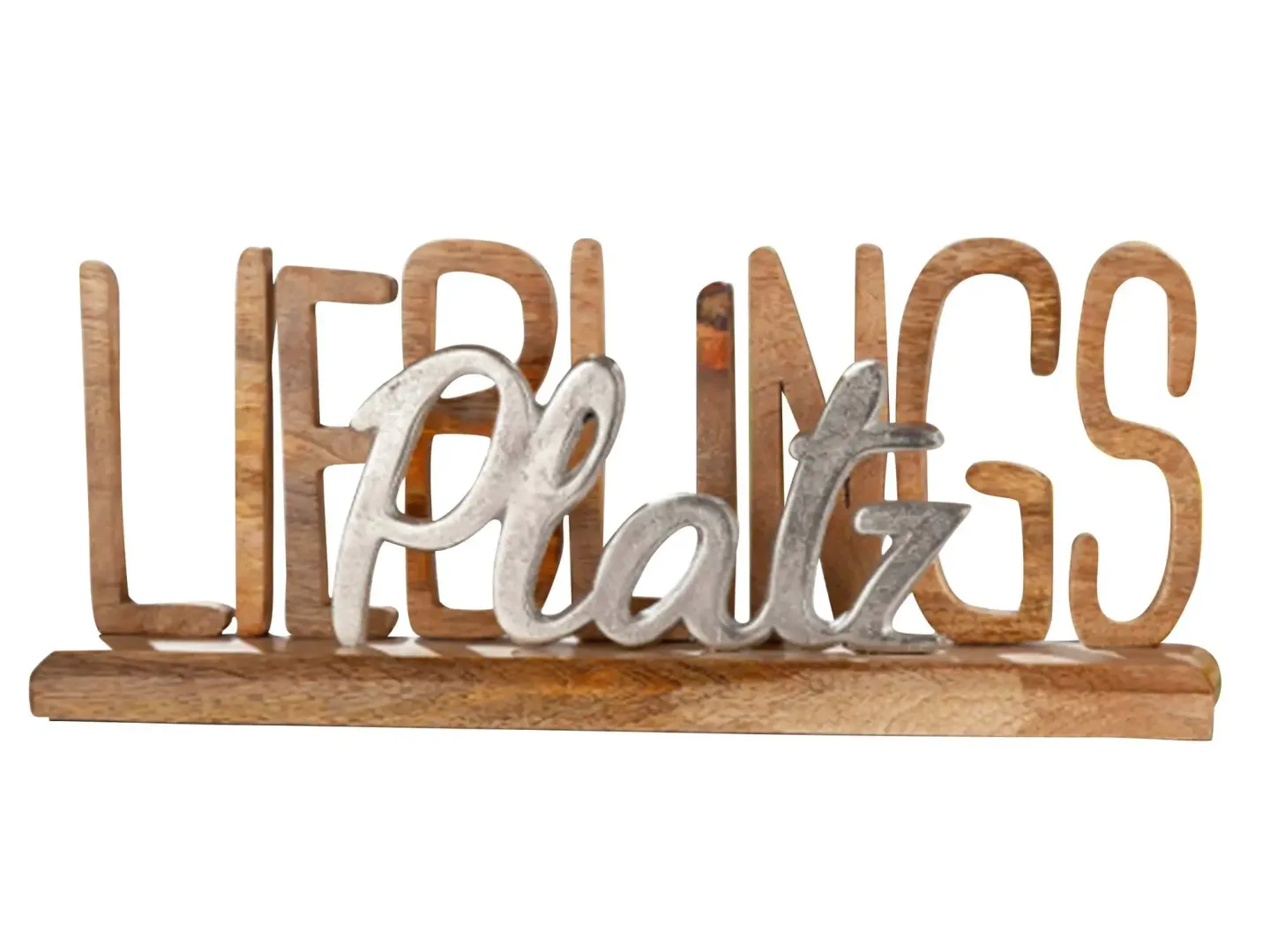 Gilde Figur Schriftzug Lieblingsplatz | Schubiger Möbel