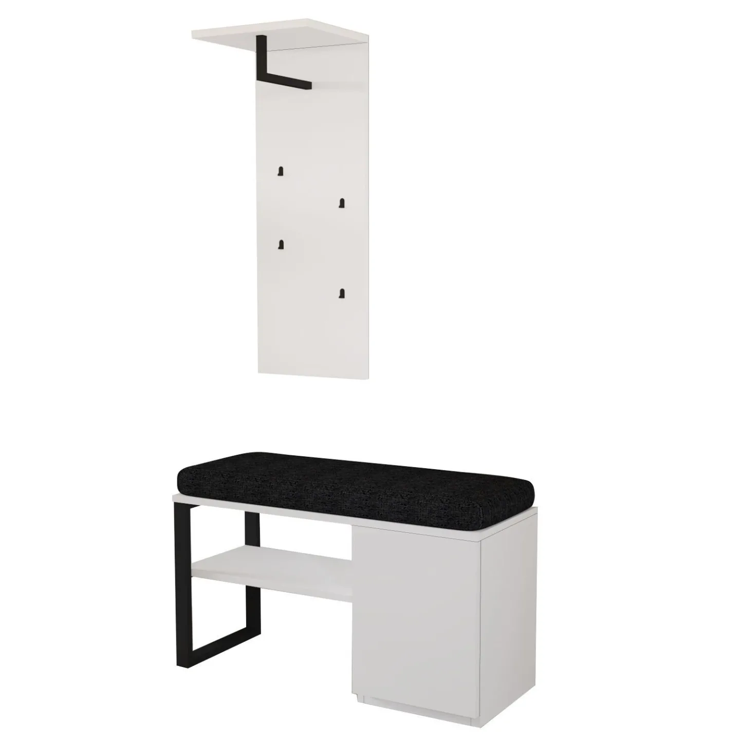 Uniqo Hallställsset 35x90x35 cm - Vit