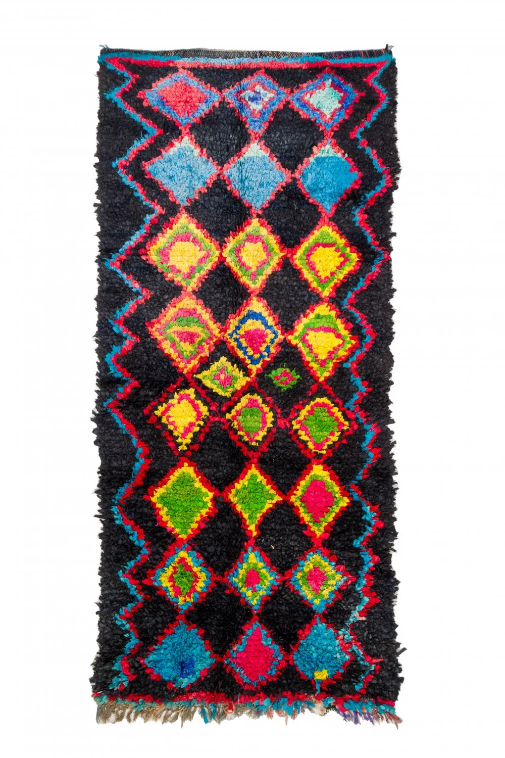 Marokkansk Boucherouite-teppe 120 x 285 cm (Størrelse: 120 x 285 cm)