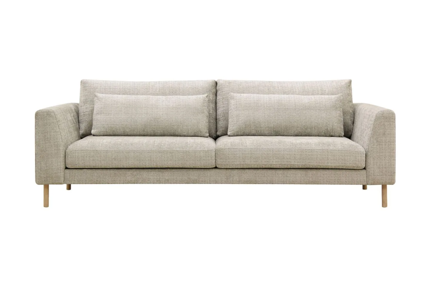 Florenz 3-sits Soffa i Chenille - Grå / Beige