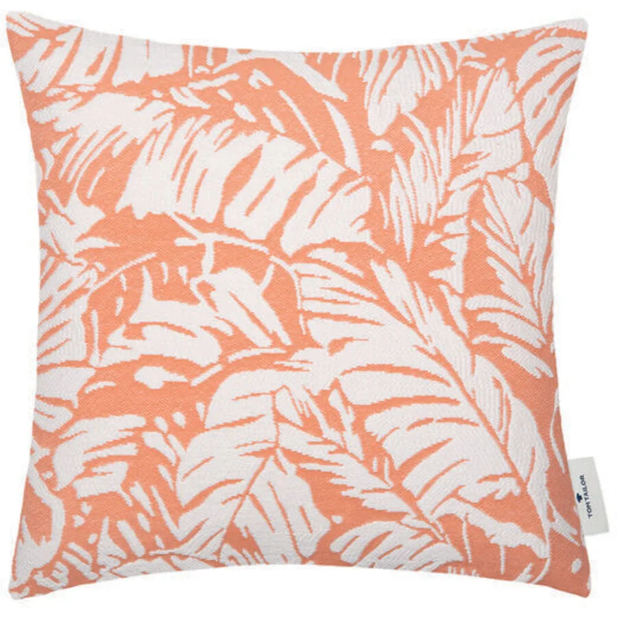 Tom Tailor Zierkissenbezug Highlighted Leaves pfirsich Baumwolle B 40 T 40 cm