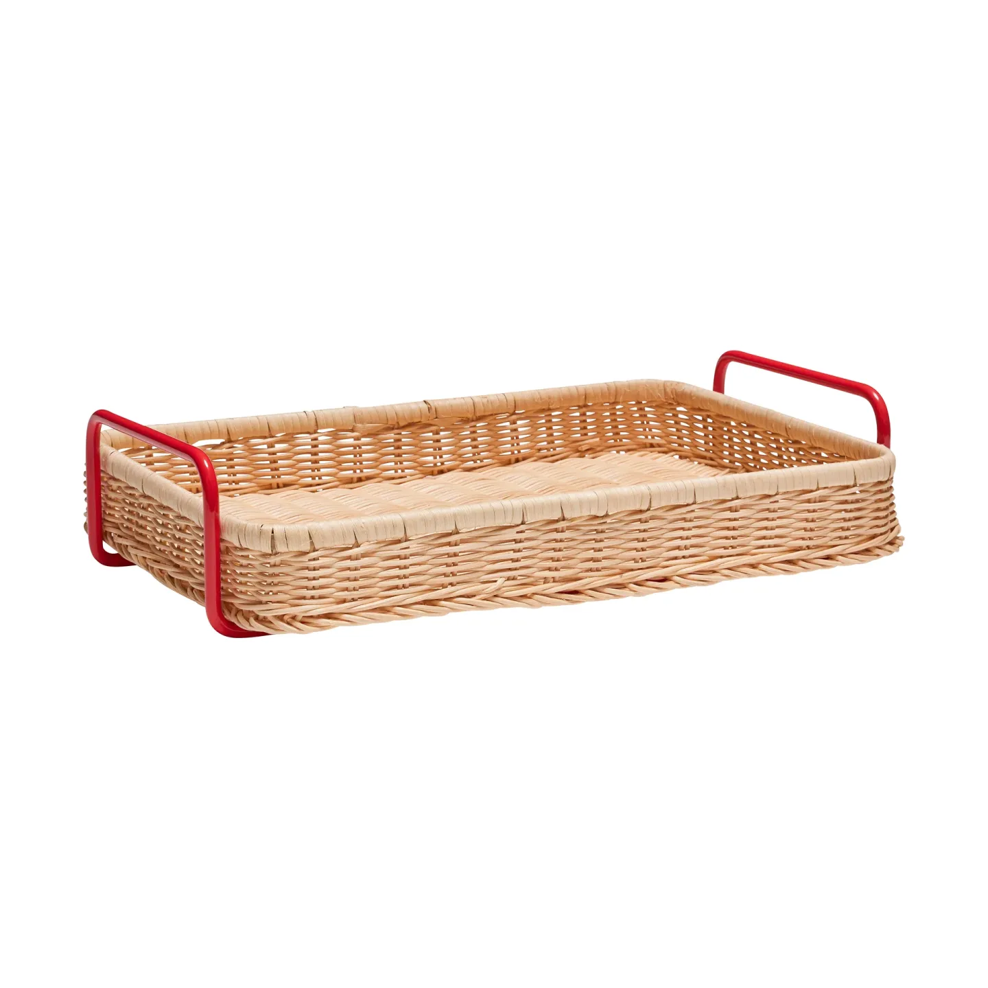 Hübsch Splitter Serviertablett Red-natural