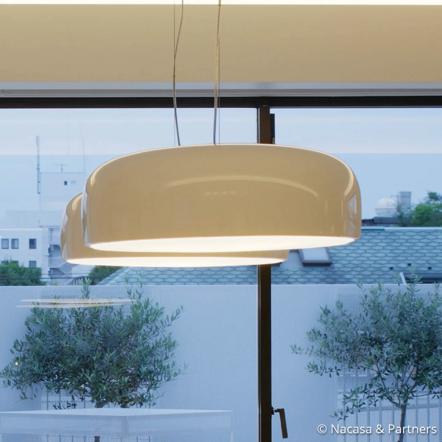 Smithfield S Pro Pendelleuchte Weiß - Flos - Wohnzimmer - Design - Metall - Einflammig
