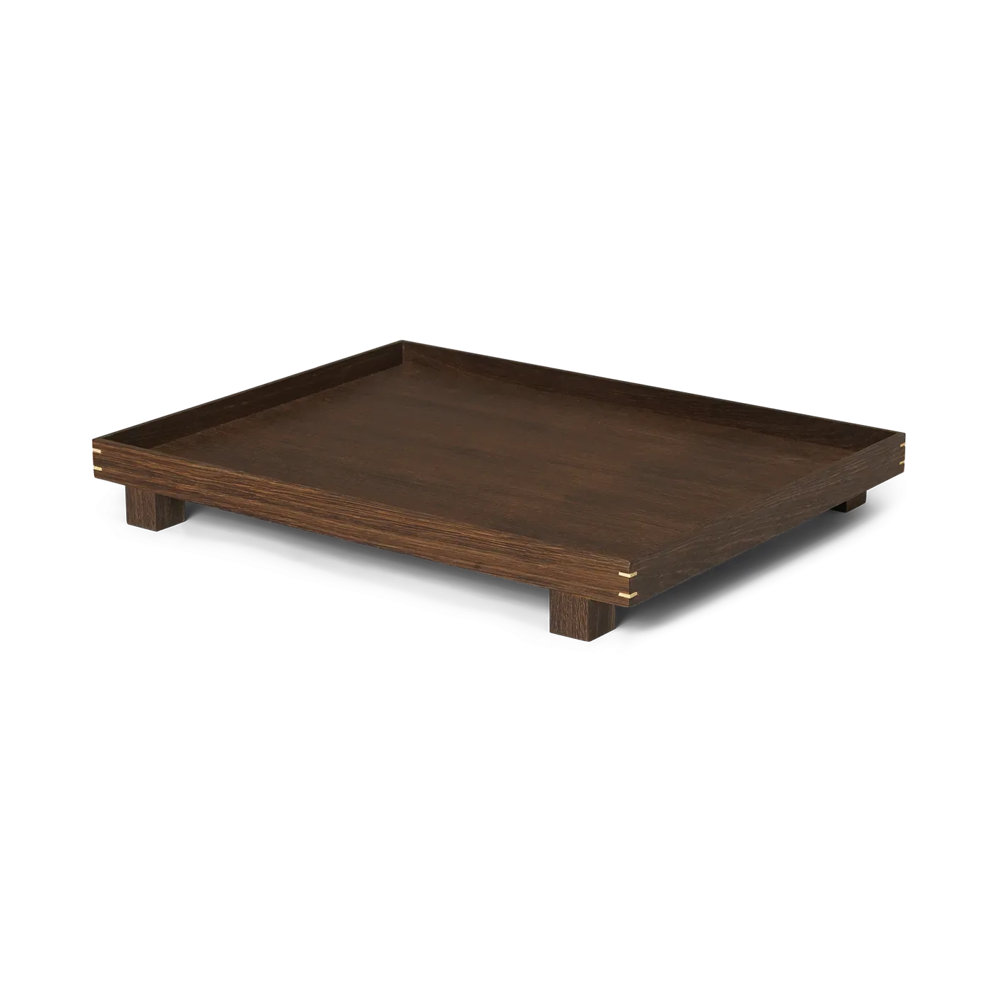 Ferm Living Bon Holztablett large Smoked oak