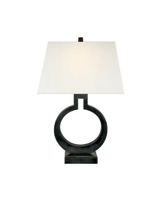 Ring Form bordlampe bronze