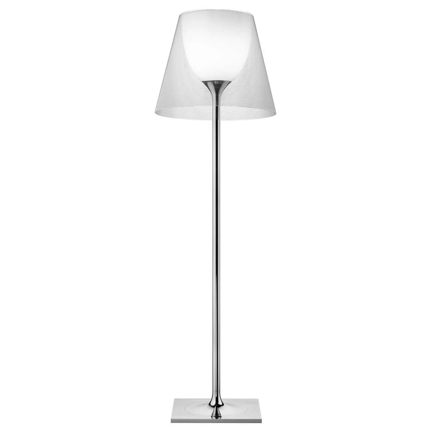 KTribe F3 Stehleuchte Transparent - Flos - Wohnzimmer - Design - Kunststoff - Mit Schirm
