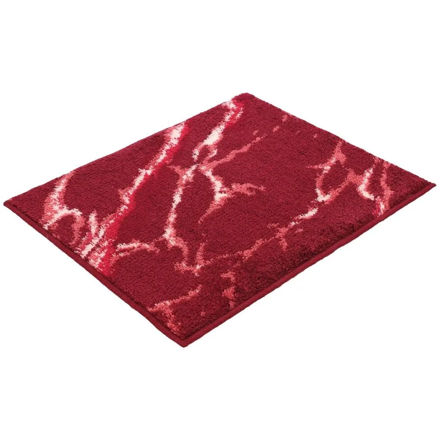 Vossen Badteppich Marble purpur Polyacryl 50 x 60 cm Rechteckig