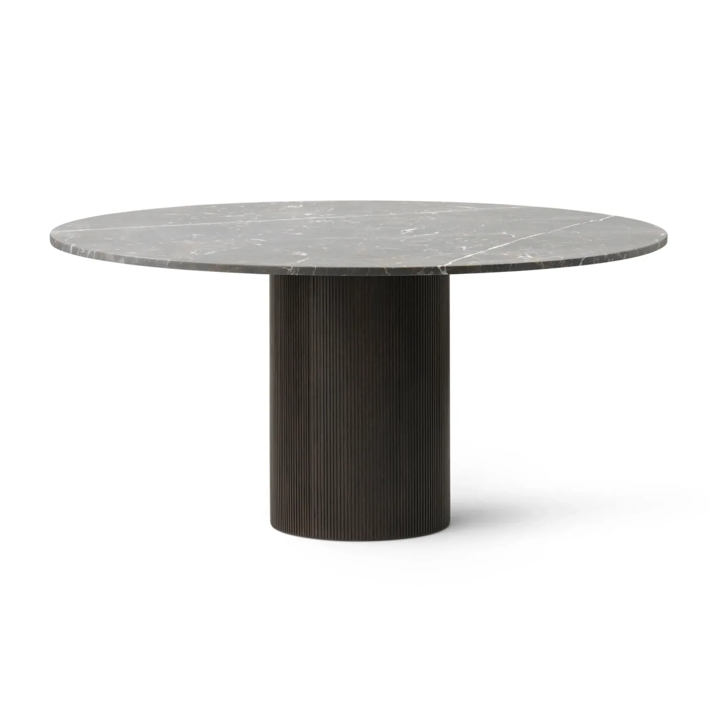 Vipp Vipp495 Cabin matbord Ø150 cm Grey marble-dark oak