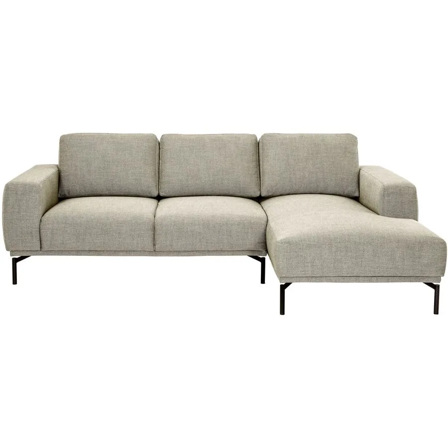 MyDeal Ecksofa Maja Beige Stoff 243 cm 162 cm - Material: 70% Polyester 30% Zellulose Acetat - Möbel Konfigurator: Traummöbel individuell