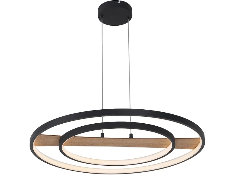 Hängelampe MASHA LED 60x120cm 36W schwarz