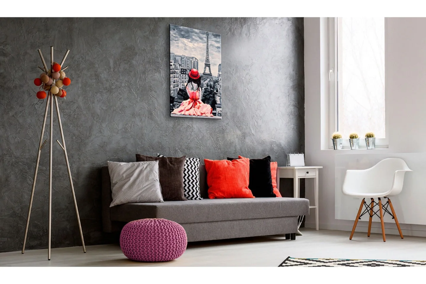 Tavla Romantic Paris 60x90 -