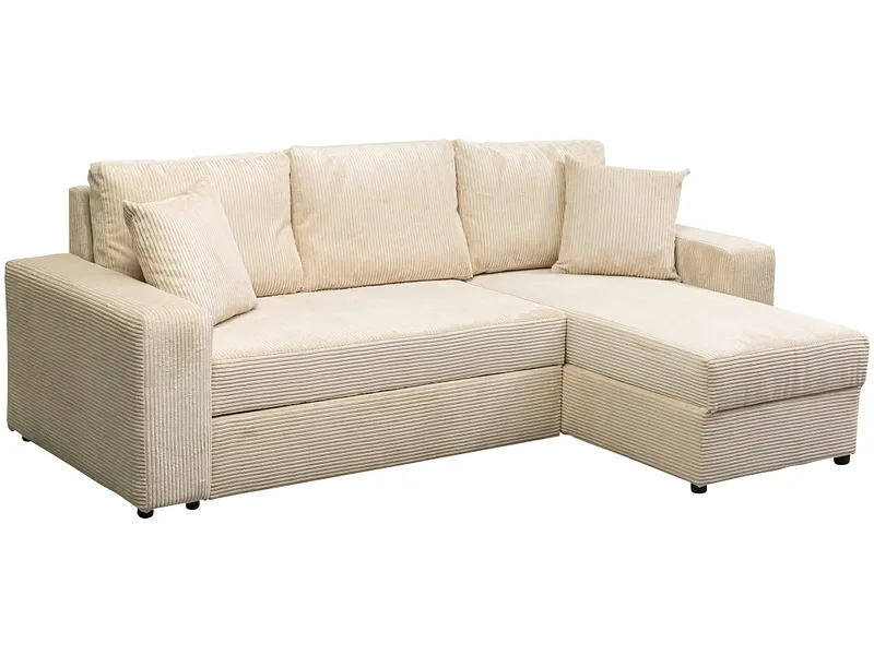 Ecksofa BILBAO Stoff beige