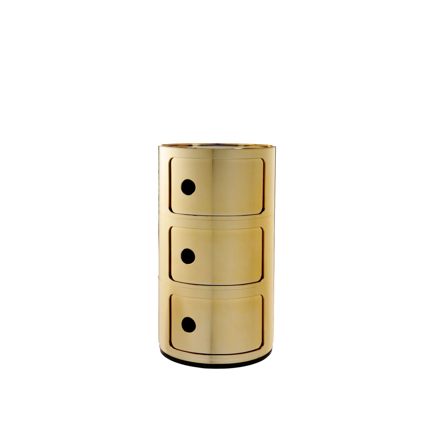 Kartell - Componibili Metallic 3 - Gold - Hurtsar - Anna Castelli Ferrieri - Guld - Plast