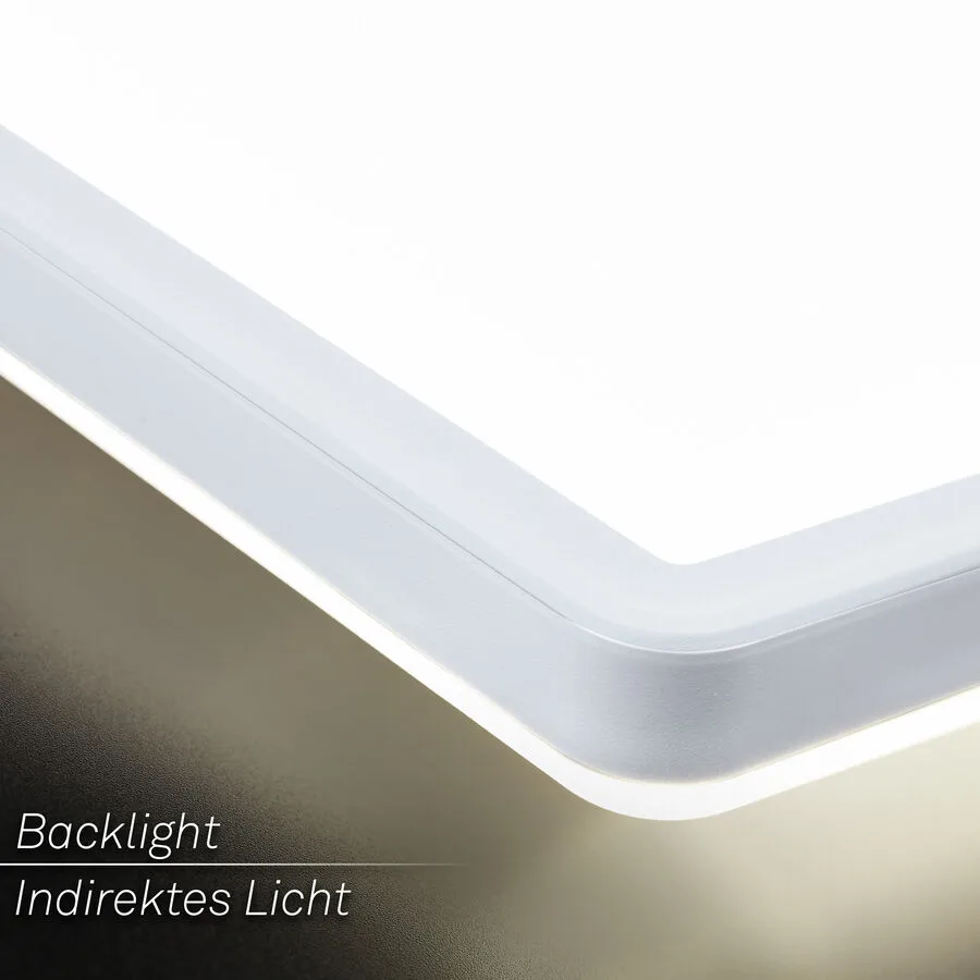 Deckenlampe Emma II Kunststoff weiss 29.3cm - LED - Lichtfarbe: Helles Neutralweiss - LED Energiesparlampen