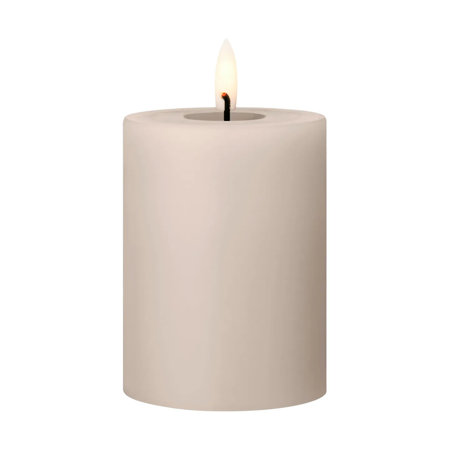 ester & erik ester & erik Blockkerze LED 22 Linen Grey, 10cm