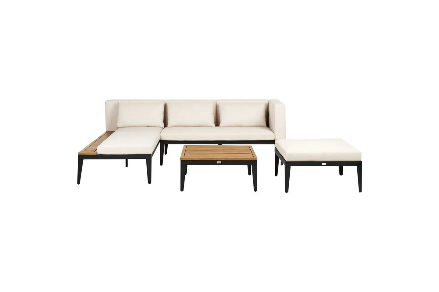 Loungegrupp med fotpall Bracciano 3-Sits - 3-Sits