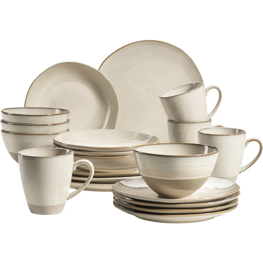 MÄSER Geschirr-Set Nottingham Beige Keramik