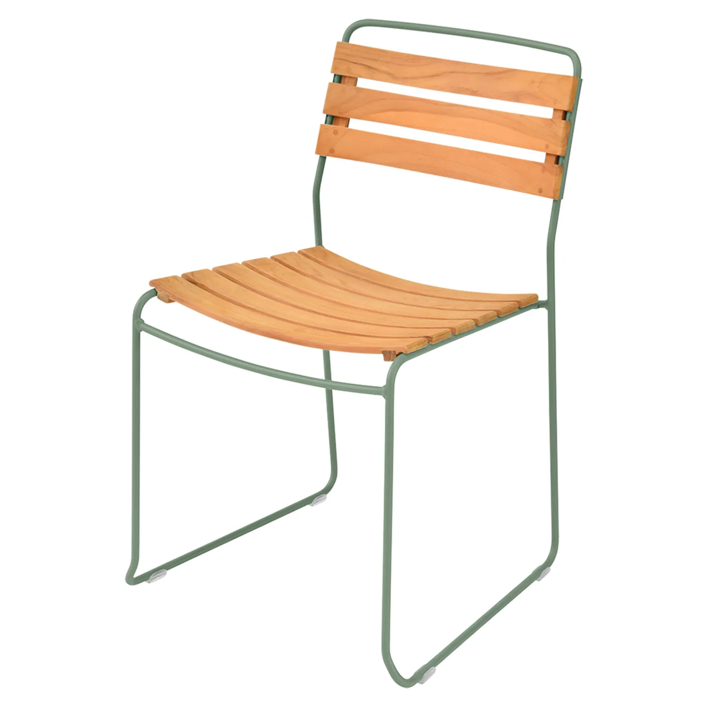 Fermob - Surprising Teak Chair - Cactus - Matstolar utomhus - Harald Guggenbichler - Grön - Metall/Trä