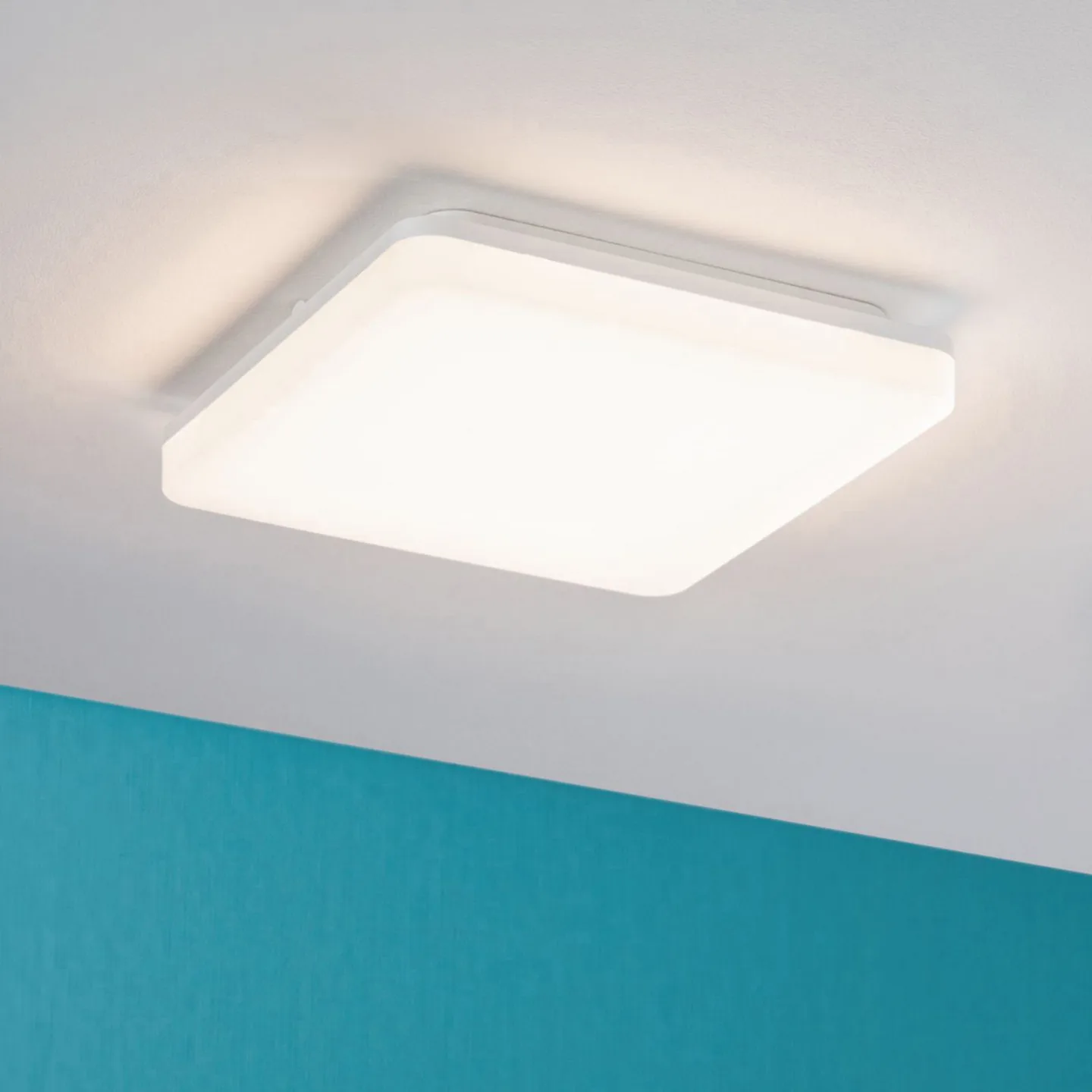 Cela LED-Panel, 28x28 cm IP44, weiß - Paulmann - Flurbereich - Modern - Kunststoff - Eckig