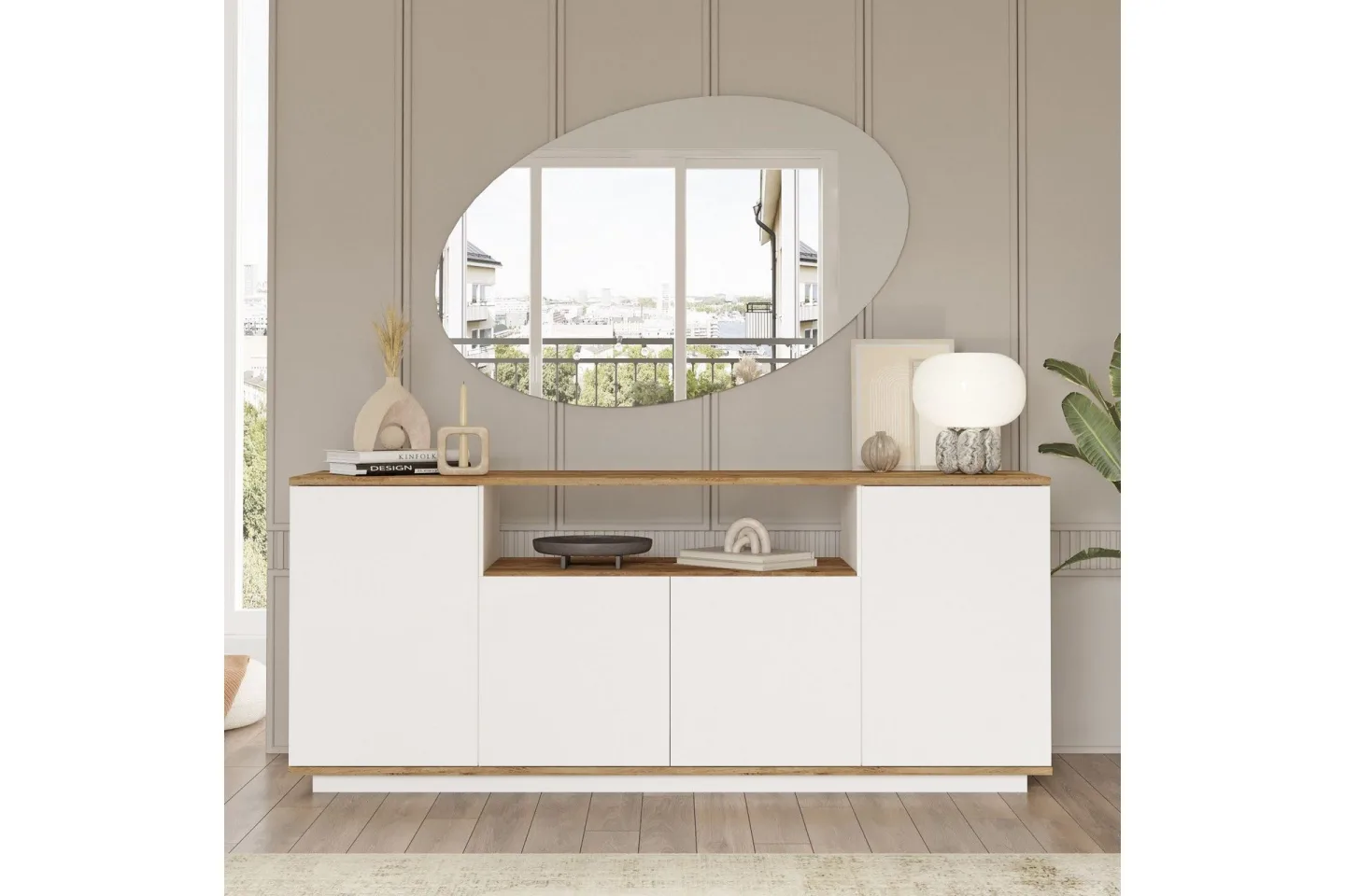 Anari Konsollbord 180 cm - Brun/Vit