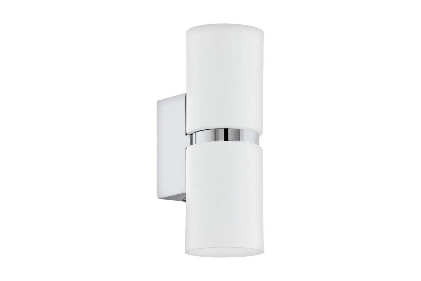 Vägglampa Eglo Passa Ø60 mm Krom, Vit - Krom/Vit