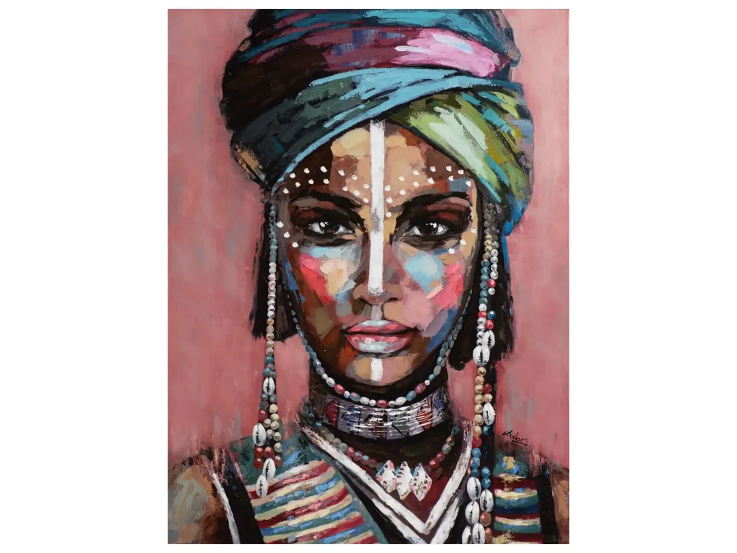 image LAND Bild Wüstenfrau mit Turban 90x120 cm | Schubiger Möbel