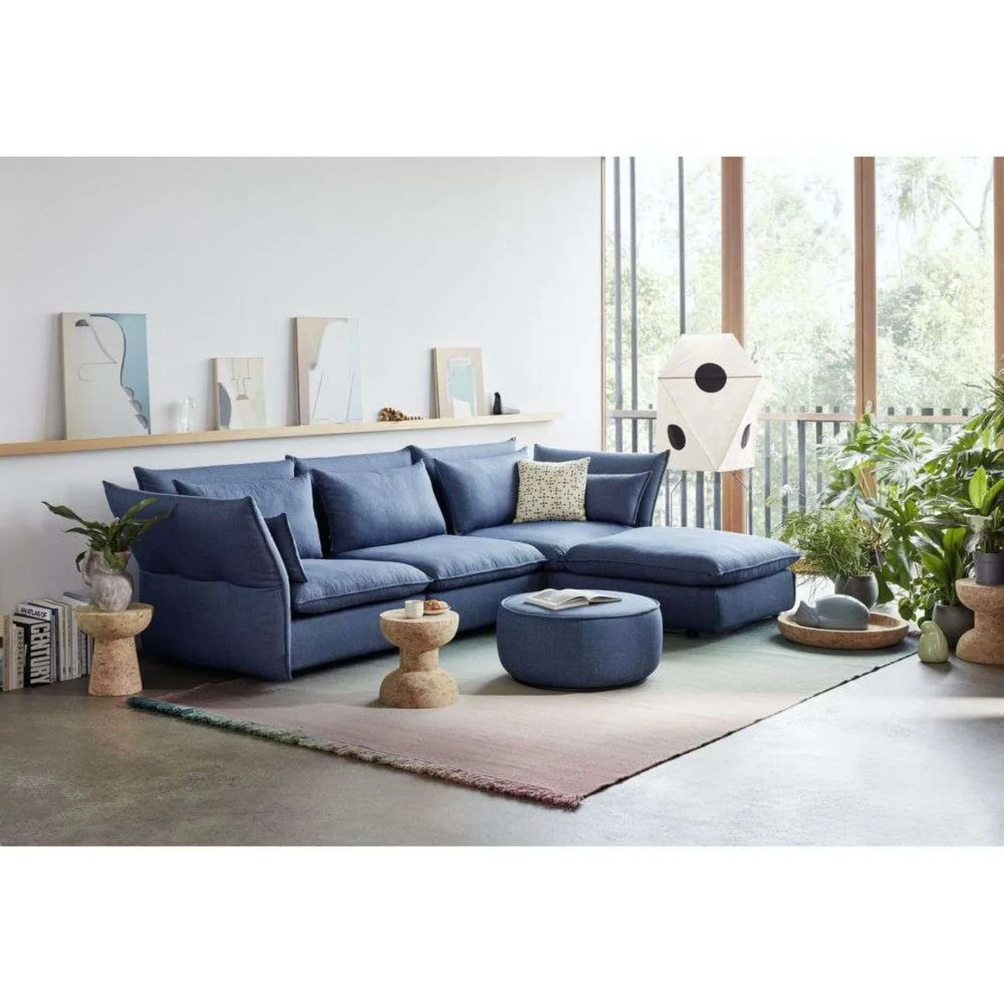 Akari UF3-Q Stehleuchte - Vitra - Wohnzimmer - Papier / Karton