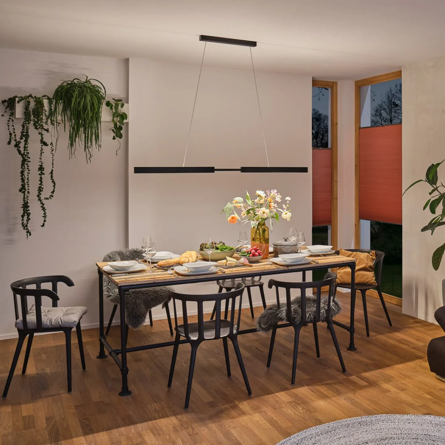 Aptare LED-hänglampa, svart, 2700 K, smart, dimbar – Paulmann - Vardagsrum - Modern - Metall