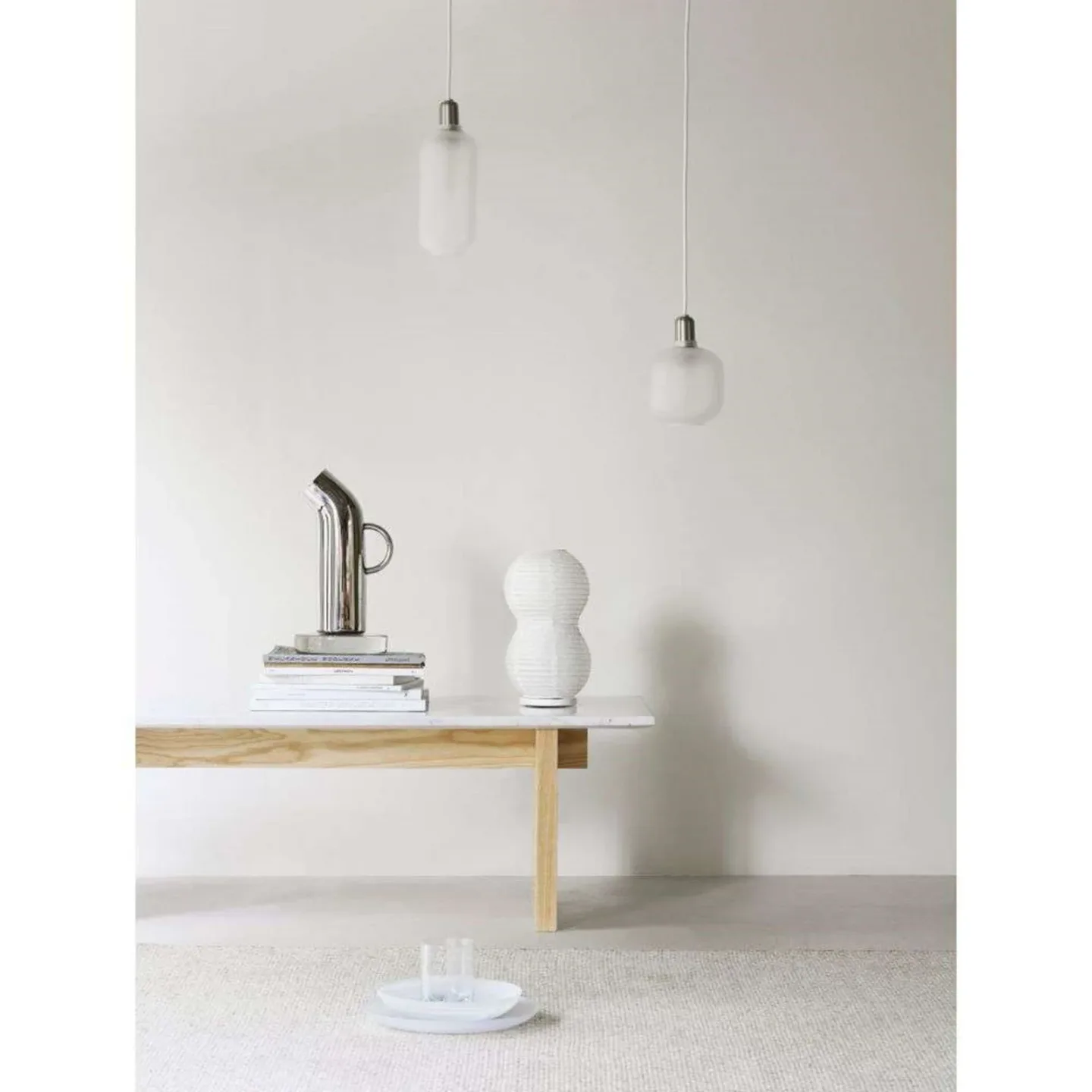 Amp Pendel Large Matt/White - Normann Copenhagen - Stue - Glas