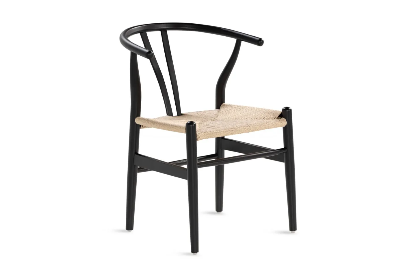 Dastoori Matstol med Armstöd - Svart / Natur / Beige