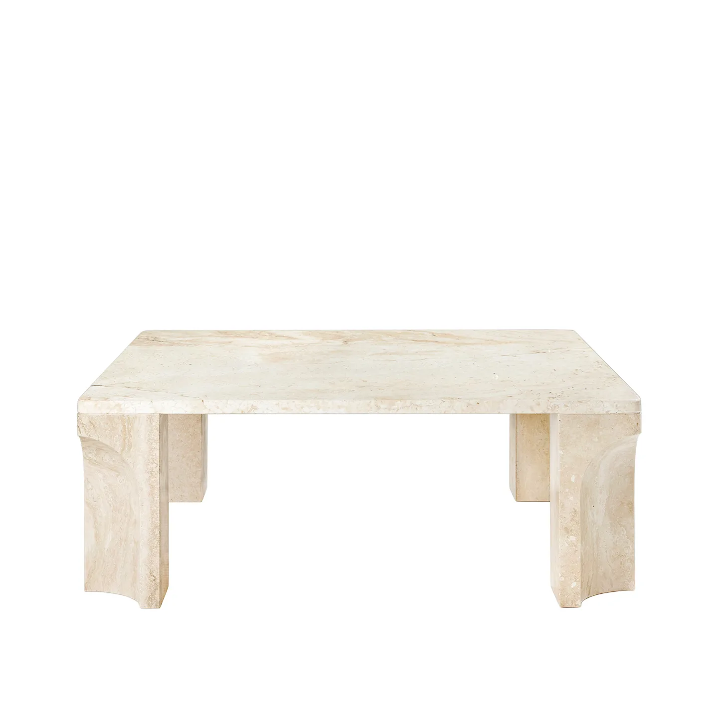 Gubi - Doric Coffee Table Square / Neutral White - Soffbord - GamFratesi - Vit - Sten