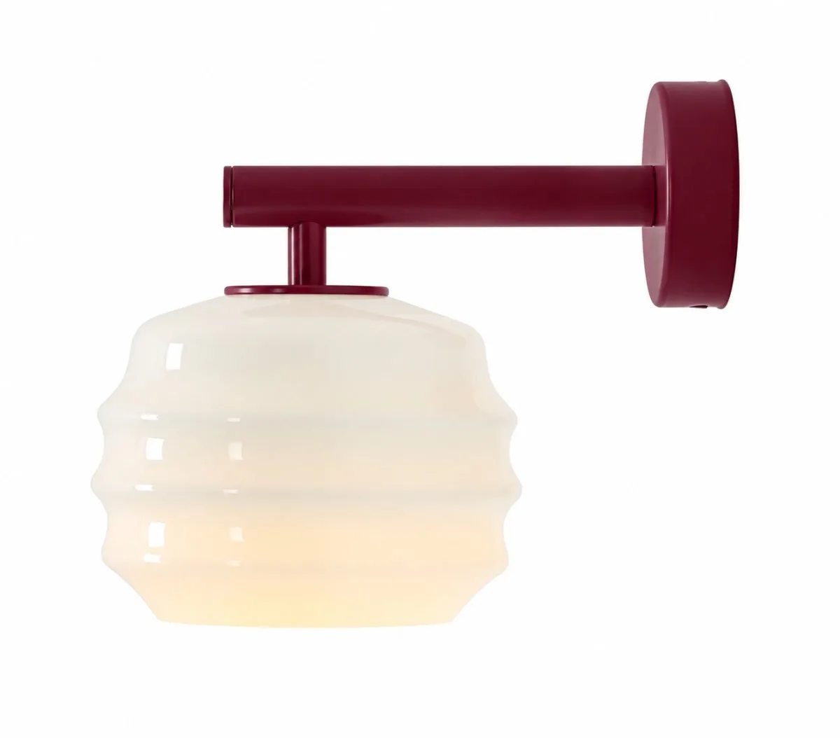 Artera - Puff 23cm - Vägglampa - Vinröd