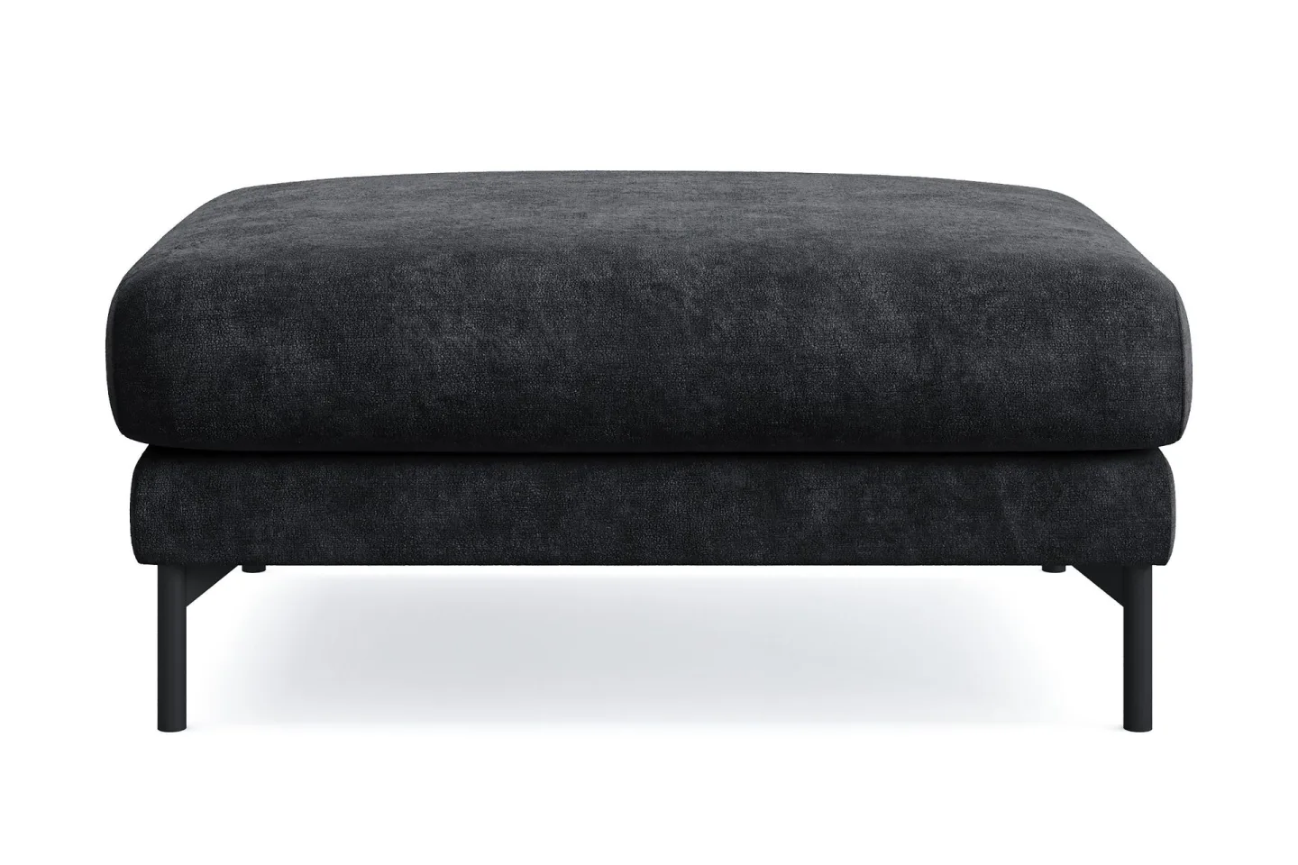 Menard Premium Fotpall i Chenille - Svartt