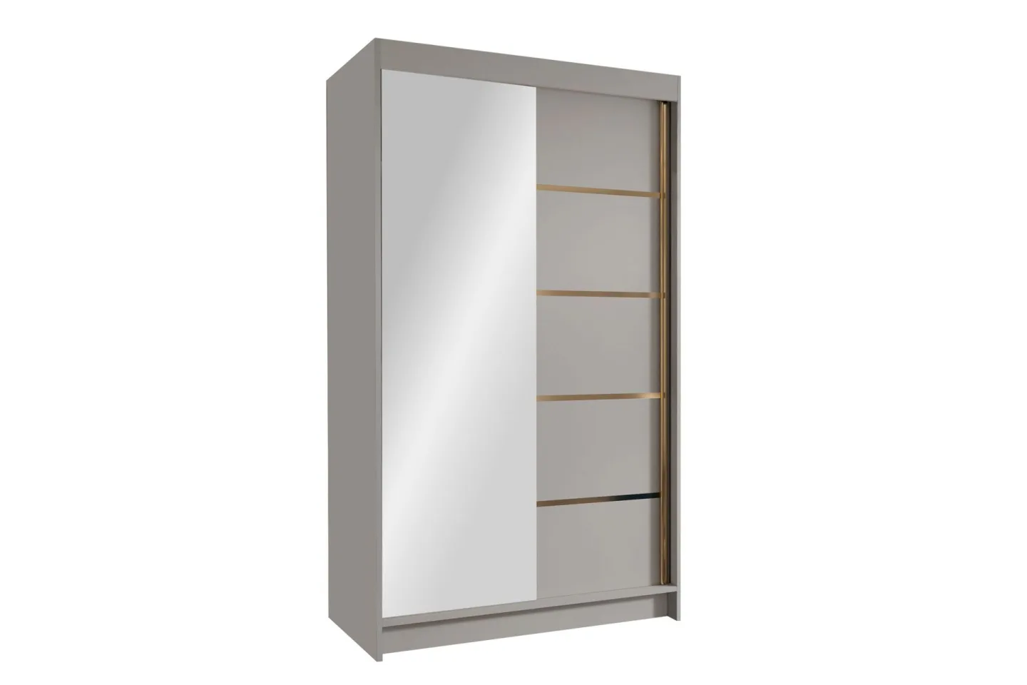 Narbonne Garderob med Spegel 100x200 cm - Beige