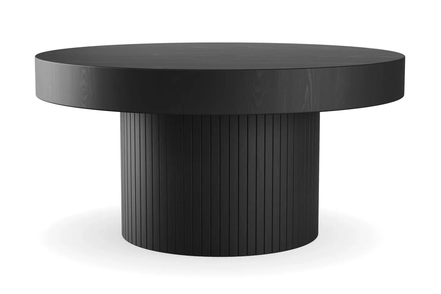 Kopparbo Soffbord 90 cm Runt Svart - Svart trä