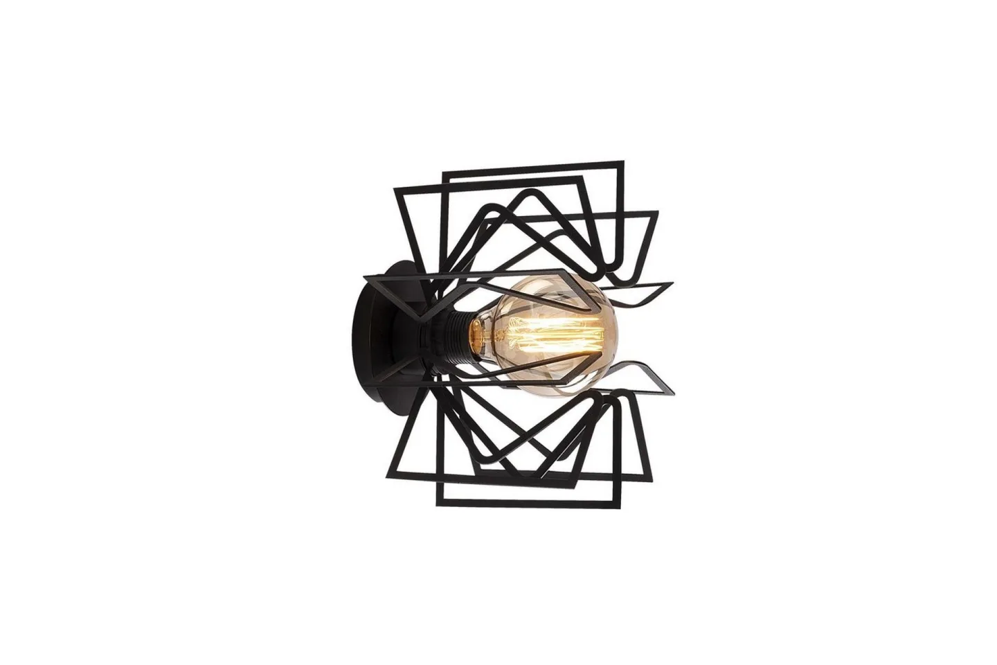 Vägglampa Quira Svart - Svart