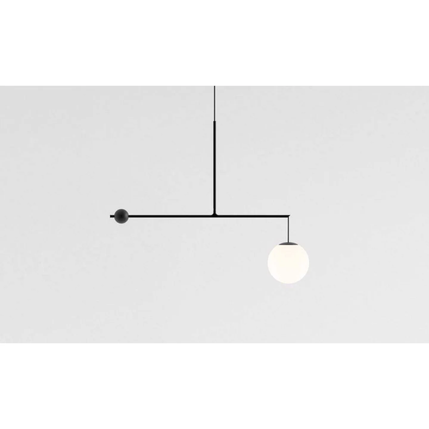 Malamata Pendelleuchte Ø22 Matt Black - Luceplan - Esszimmer - Metall