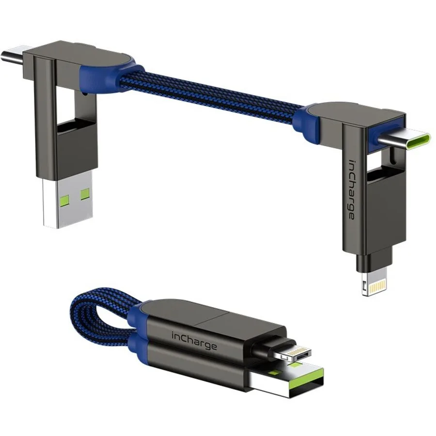 Rolling Square Ladekabel inCharge Blau - Farbe: saphirblau