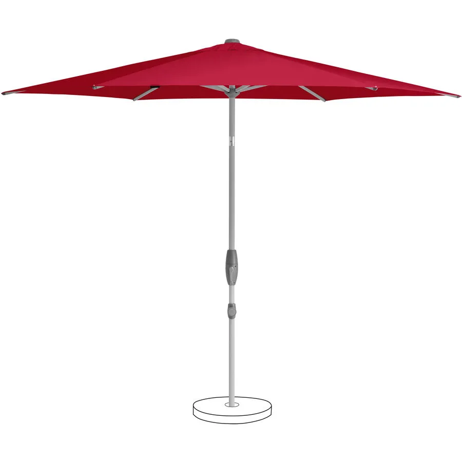 Suncomfort BY GLATZ Sonnenschirm Shell-Turn rot Polyester B 300 T 300 cm