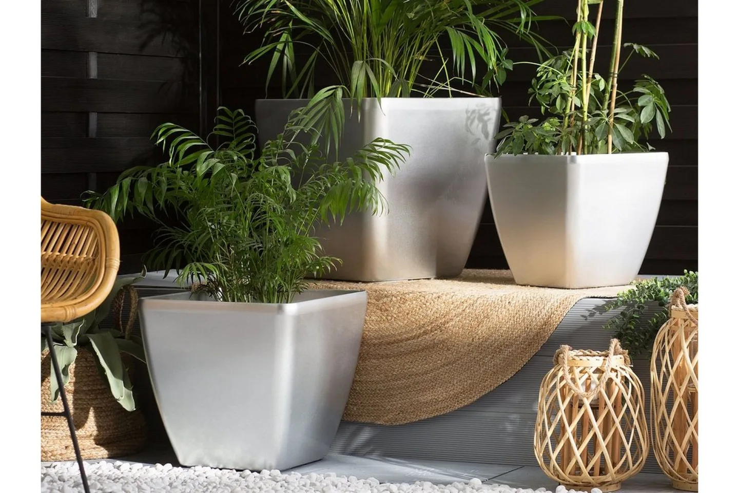 Astras Blomkruka 48 cm - Silver